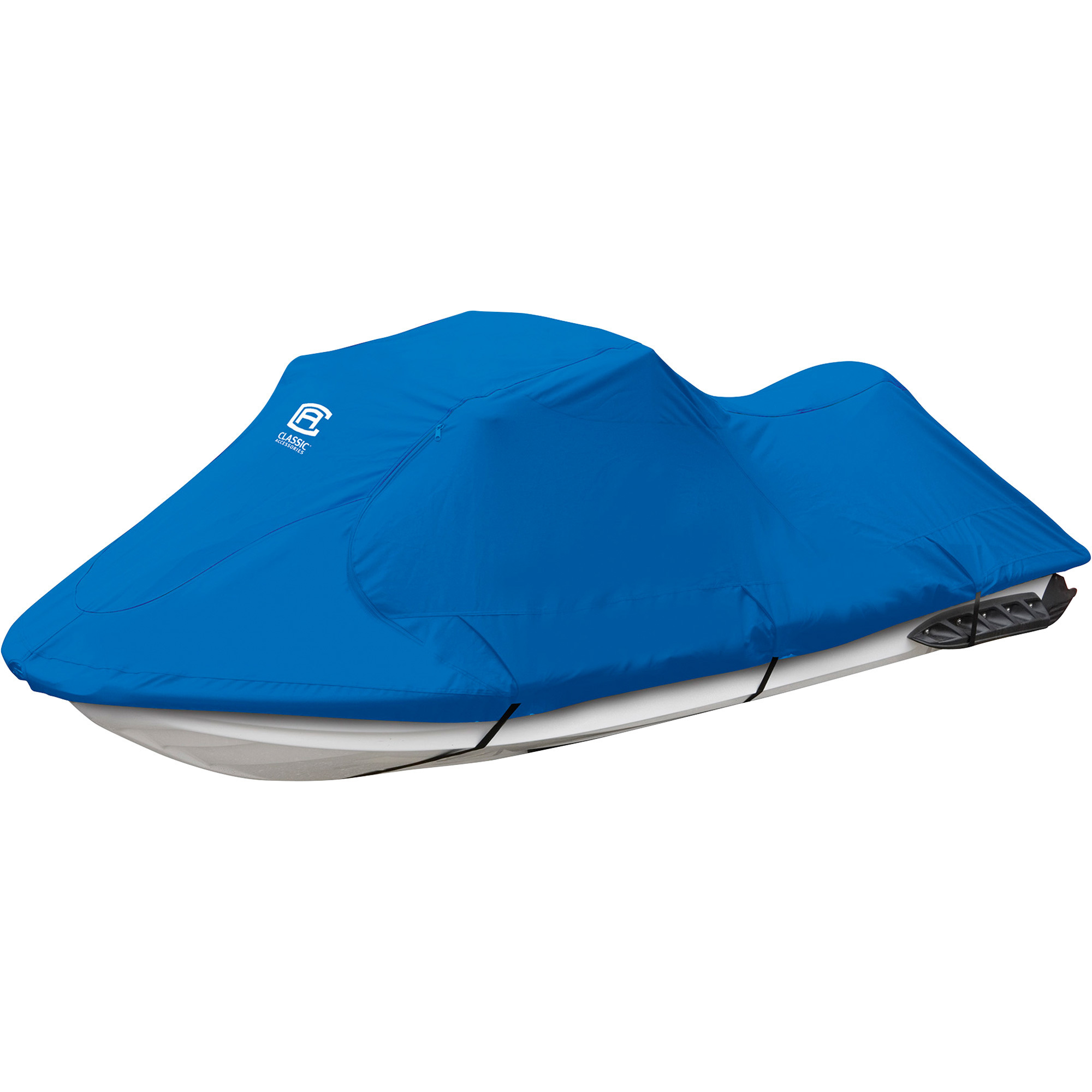 Classic Accessories Stellex Personal Watercraft Travel and Storage Cover, Blue, Medium, Fits Watercraft up to 133in.L, Model# 20-208-030501-00